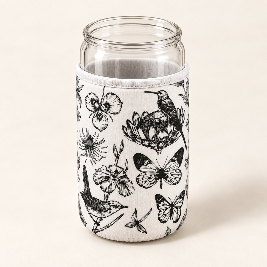 Birds & Butterflies Sleeve for Govino Cans
